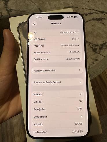 macbook pro 14: IPhone 15 Pro Max, 256 GB, Gümüşü, Face ID — 4