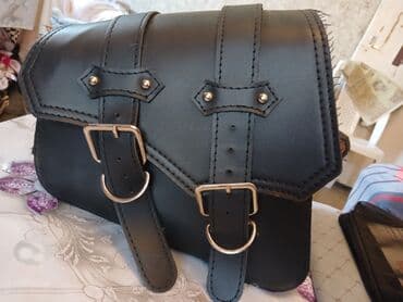 запчасти legacy: Motosiklet yəhər çantası yüksək keyfiyyətli qara süni dəridən — 2