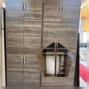 İşlənmiş, Açılan, 3 qapılı Düz dolab, Qarderob, paltar dolabı