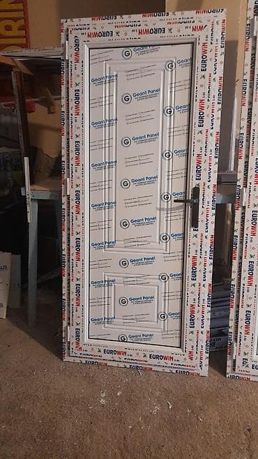 PVC qapı – Geant Panel panelli, Eurowin profil sistemi 195hundurluk