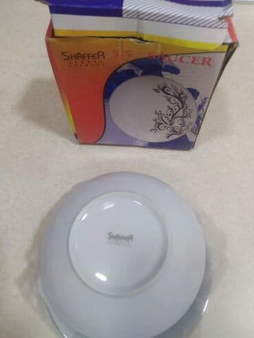 metbext eşyaları: Блюдца, цвет - Белый, Фарфор — 3