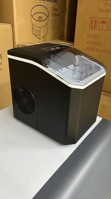 Daşınan Buz Hazırlayan Cihaz – Kompakt stolüstü model - Rəng: qara