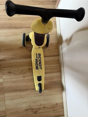 Scoot and Ride 2-i-1 uşaq skuter/velosiped (sarı) - Brend/model — 3