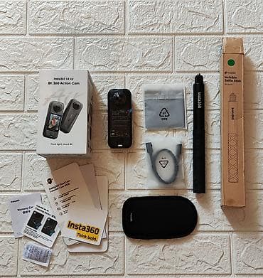 Videokameralar: Insta360 X4 Air - Standard Bundle with selfie stick. İdeal vəziyyətdə! — 1