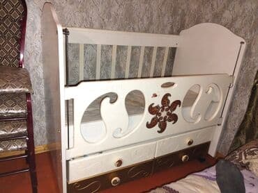 seyf qapilar qiymetleri: Для девочки и мальчика, Четырехугольная, Колыбель, Без бортиков, С матрасом, Без механизма качания — 2