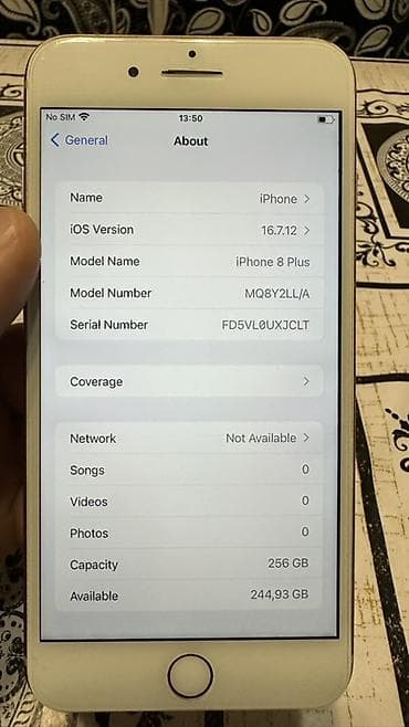iphone lalafo: IPhone 8 Plus, 256 GB, Qızılı, Barmaq izi, Simsiz şarj — 5