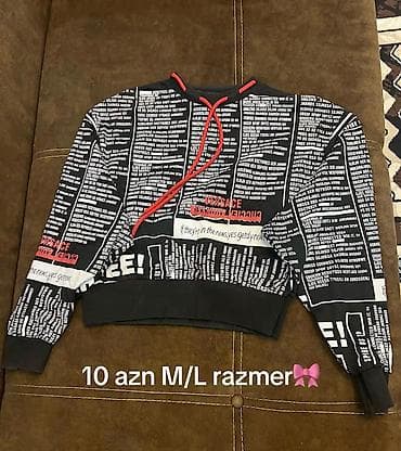 Svitşotlar: Svitşot, Versace, rəng - Qara — 1