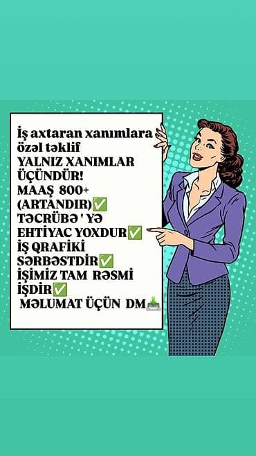 boltda surucu olmaq: Ofis menecer, katib, Təcrübəsiz, Dəyişən qrafik — 2