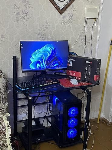 asus rog phone: - Prosessor: AMD Ryzen 5 5600 (6 nüvə, 3.50 GHz) - Qrafika: AMD — 1