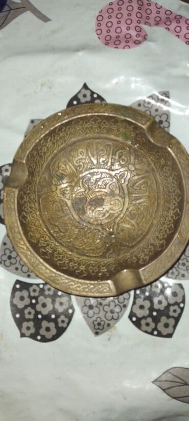 külqabı: Bürünc kül qabı - Material: bürünc/metal ərintisi - Dairəvi forma, 3 — 2