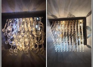 Çılçıraq, 10 və daha çox lampa, Şüşə