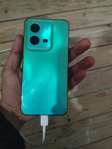 2 el ayfon: Vivo V25, 256 GB, rəng - Yaşıl, Barmaq izi — 1