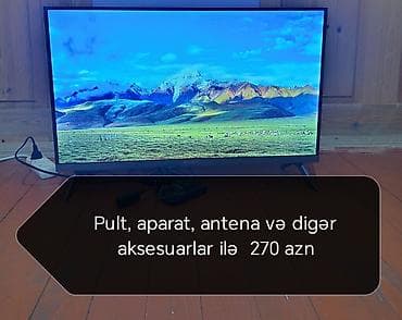 riffel televizor: Televizor satılır. Ekran ölçüsü təxminən 32-40 düym aralığında, nazik — 1