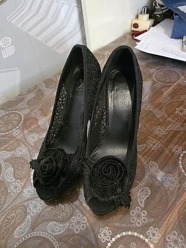 Çəkmələr: Ölçü: 39, rəng - Qara, İşlənmiş — 5