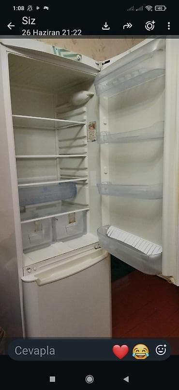 ssd satilir: Indesit iki qapılı soyuducu - Rəng: ağ - Yuxarıda soyuducu bölmə — 2