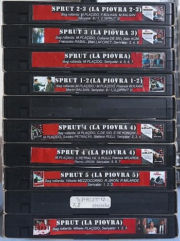 DVD плееры: Videokassetlər VHS standartlı müxtəlif zaman tutumunda və markada — 5