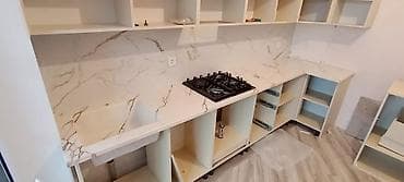 sutular: Mətbəx üçün kvars (kvars-kompozit) stolüstü və arxa panel həlli - — 3