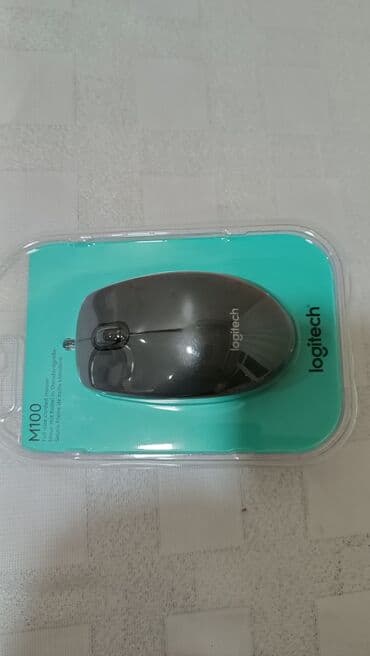 komputer sicanı: Kompüter sıçanı Logitech, təzədir upakovkada. 
Mous, mışka — 4