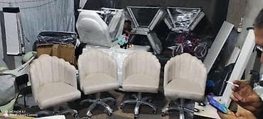 qaz balonlar: Salon üçün “Midye” dizaynlı kreslolar Manikür kreslosu sifarişlə — 10