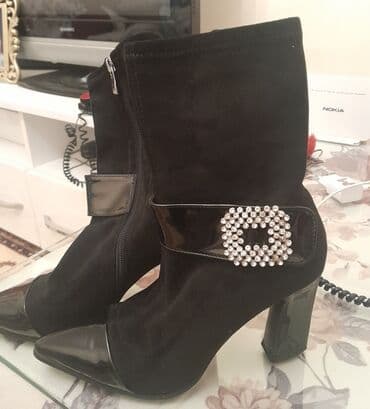 nabuk sapaskiler: Qısaboğaz, Ölçü: 38, rəng - Qara, Yeni — 1