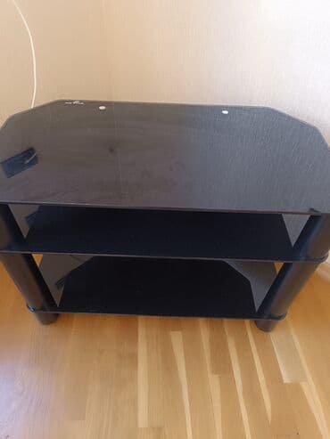 Düz TV altlığı, Polkalı, Şüşəli — 3