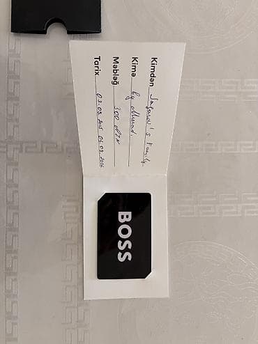 BOSS hədiyyə kartı Salam, boss hediyye karti ad gunune verilmisdi ve — 3