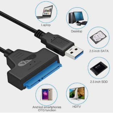 bts çanta: Sata kebel USB 3.0 Yenidi Sata kabel usb 3.0 SSD ve ya HDD 2.5 — 1