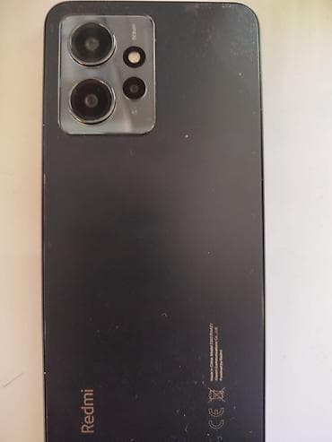 Redmi Note 12, 128 GB, rəng - Qara, Barmaq izi