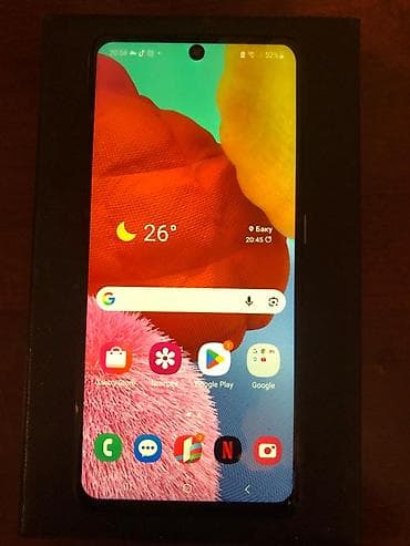 philips xenium 9@9h: Samsung Galaxy A51, 64 GB, rəng - Qara, Sensor, Barmaq izi, İki sim kartlı — 1