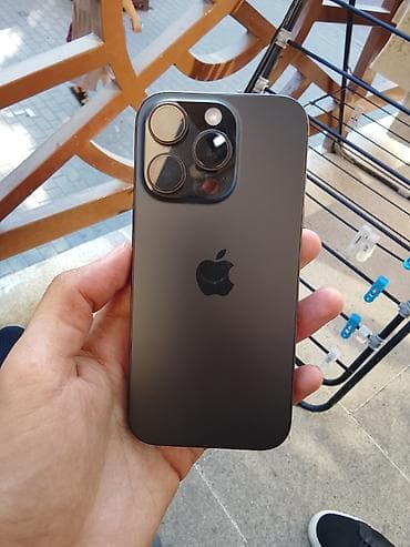 IPhone 16 Pro, 128 GB, Black Titanium, Simsiz şarj, Face ID — 1