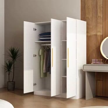 cubuq: Açılan, 4 qapılı Düz dolab, Qarderob, paltar dolabı — 2