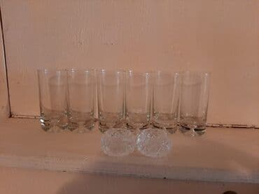 xurusdal qablar: Qədəhlər, Xrustal, 6 ədədli dəst, Rusiya — 3