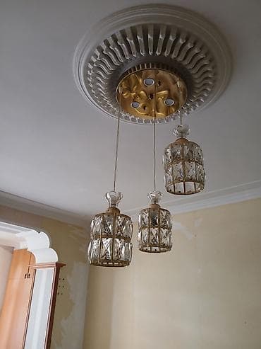 islənmis lyust: Çılçıraq, 3 lampa, Metal — 2
