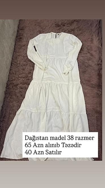 Qadın geyimləri – müxtəlif modellər 1) Çəhrayı trikotaj uzun paltar - — 5