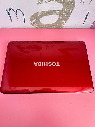 fujitsu laptop computers: Toshiba Satellite qırmızı noutbuk - Ekran: təxminən 15.6" parlaq — 1