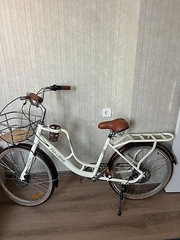 velosiped alan: Şəhər tipli FULLBIKE velosipedi - Rəng: krem - Çərçivə: alçaq — 2