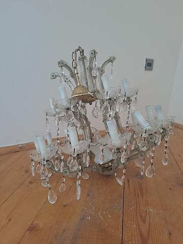 xrustal sebet: Çılçıraq, 10 və daha çox lampa, Xrustal — 3