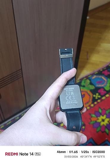 ev ucun saatlar: Smart saat, Smart, Sensor ekran, rəng - Qara — 3