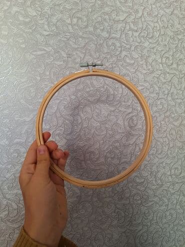 Taxta kasnak – tikiş və əl işləri üçün - Material: yüngül və möhkəm