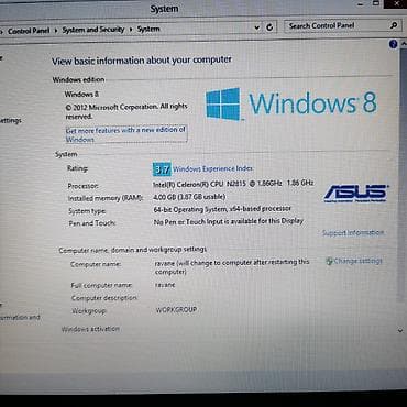 netbook satilir: İşlənmiş ASUS 15.6 ", Intel Celeron, 512 GB, Ünvandan götürmə, Ödənişli çatdırılma — 7