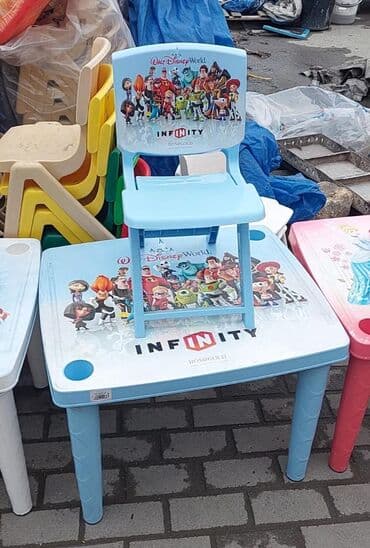 купить детский столик для кормления: Usaq ucun stol stul usaq ucun kreslo masa usaq ucun qabaq stolu — 4