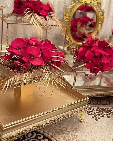 xonca desti: Nişan mərasimləri üçün dekorativ güzgülü xonça dəsti Xonçalar dəst — 7