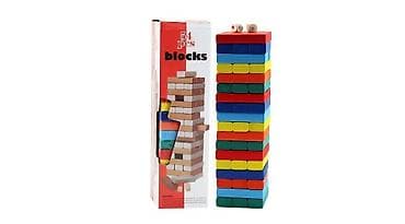 Maskalar, eynəklər: Jenga Blocks-Masaüstü Oyun.Bu nə cür oyundur? 54 blokdan “qüllə” — 2
