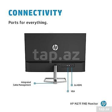 monitir: 📺 Model: HP Series 5 527SF 📏 Ölçü: 27" IPS Panel ⚡ Yenilənmə tezliyi — 2