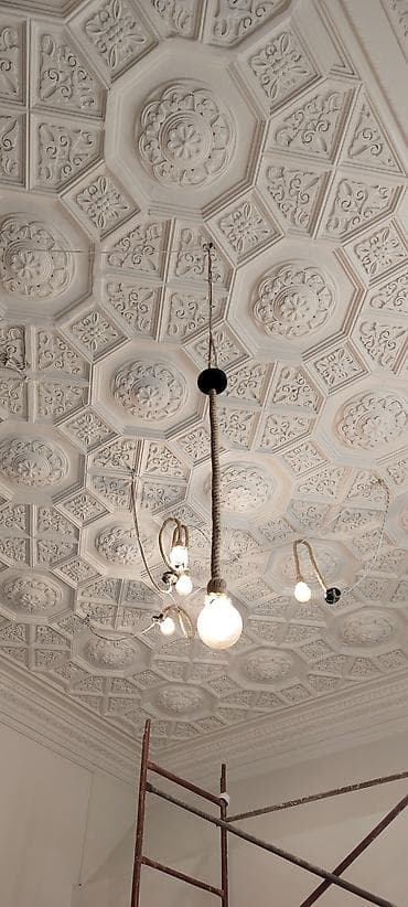 Услуги мастеров по дверям: Tavan üçün klassik gips dekor və karniz işləri - Material: yüksək — 2