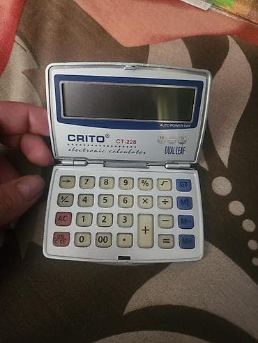 ofis aksesuarları: CRITO CT-228 elektron kalkulyator Az işlənib, əla vəziyyətdədir. - — 3