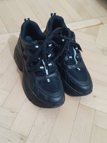 женские кеды сникерсы: Размер: 39, цвет - Черный, Новый — 1