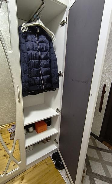 İşlənmiş, 2 qapılı, Güzgülü, Ağ, Açılan, Düz dolab — 5