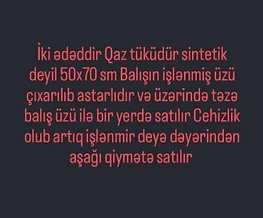 turkmen tekstil: Yuxu üçün İşlənmiş Sadə Lələk, tük Yastıq — 4