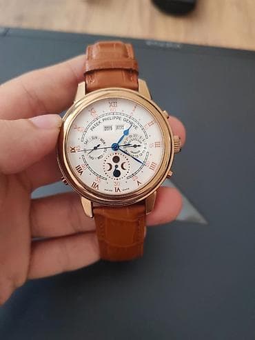 saatda: İşlənmiş, Qol saatı, Patek Phillipe, rəng - Qızılı — 1